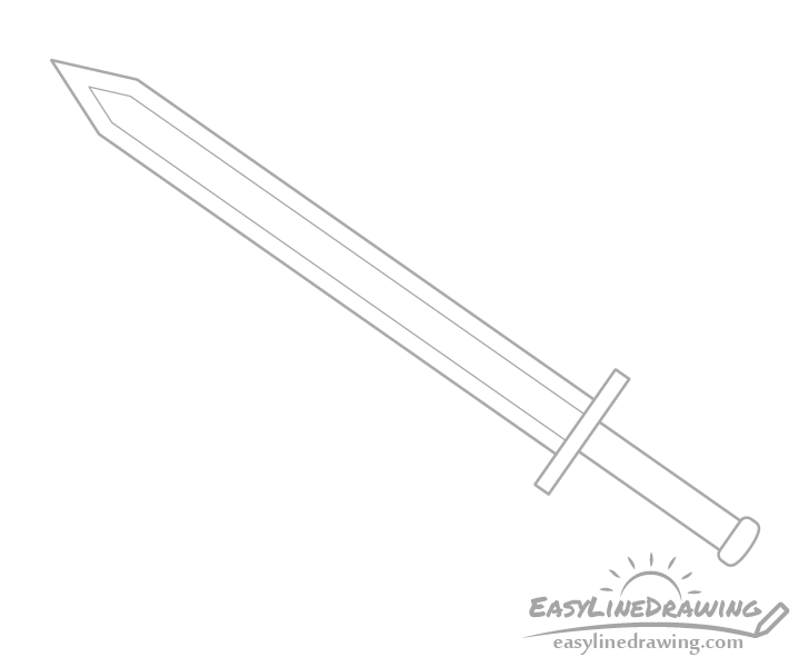 Sword edge drawing