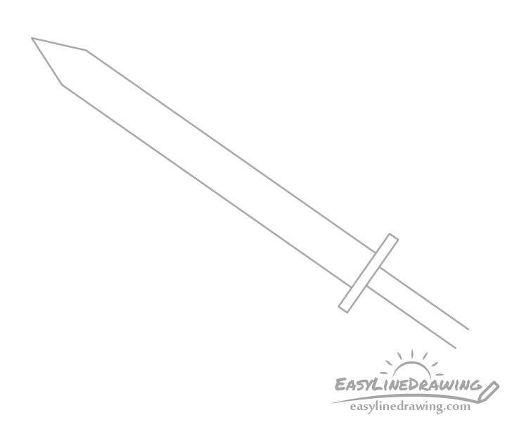 Sword hilt drawing