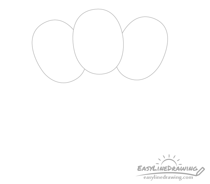 Balloons shape drawing