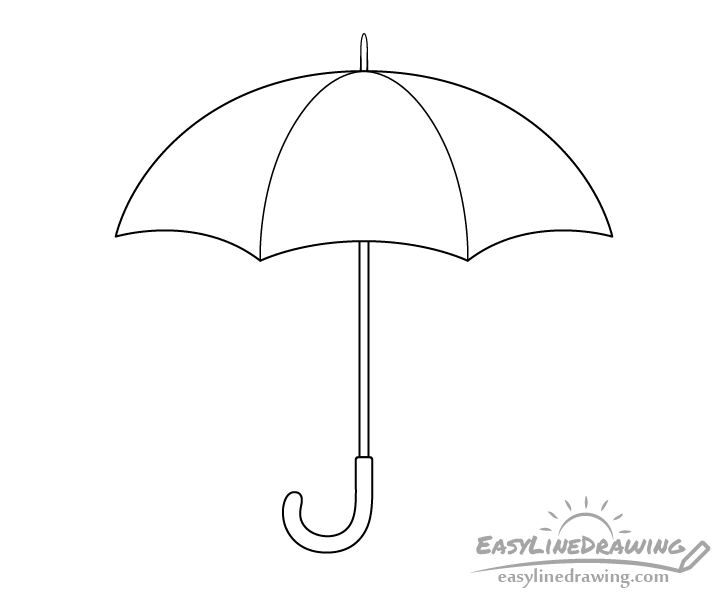 Umbrella line drawing