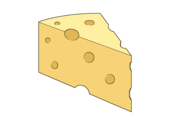 How to Draw Cheese Step by Step