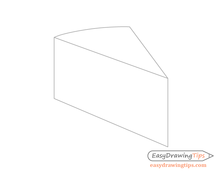 Cheese outline drawing