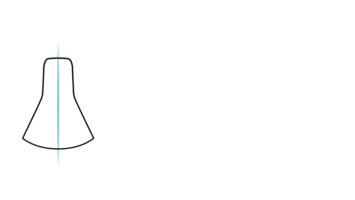 axe head guide line drawing