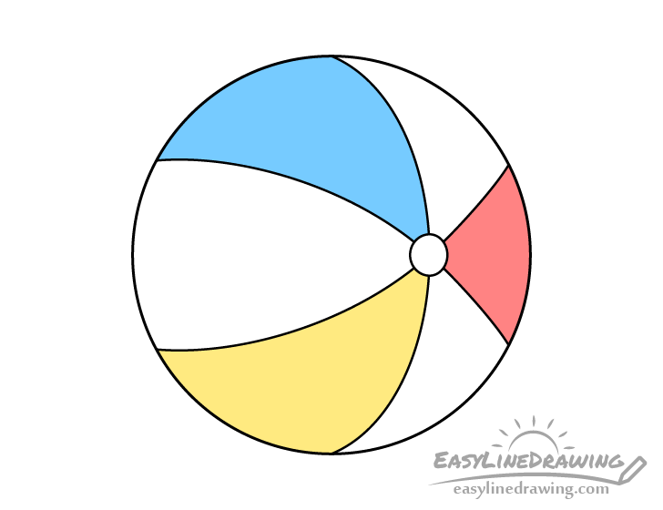 Beach ball drawing