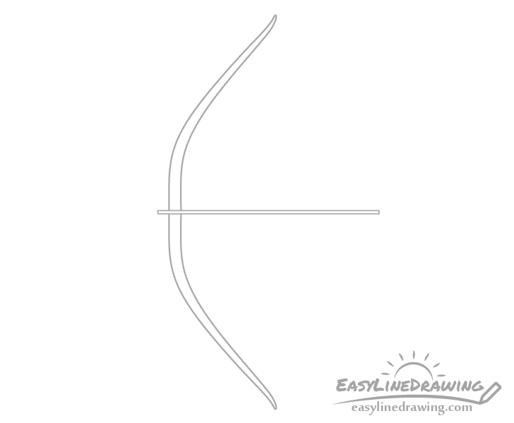 Bow and arrow shaft drawing