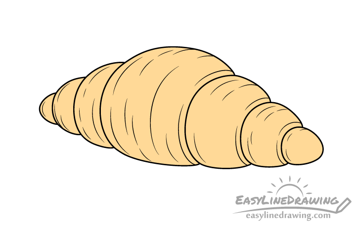 croissant drawing coloring croissant drawing coloring