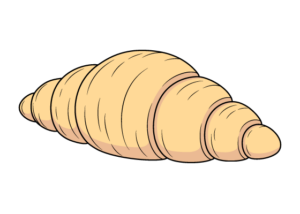 croissant drawing tutorial