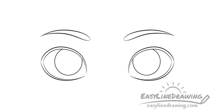 Eyes eyebrows drawing