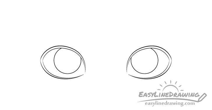 Eyes irises drawing