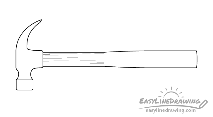 Hammer line drawing