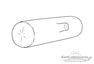 How to Draw a Log Step by Step - EasyLineDrawing