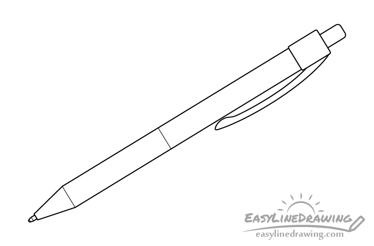 How To Draw A Pen Easy Drawing Tutorial For Kids | vlr.eng.br