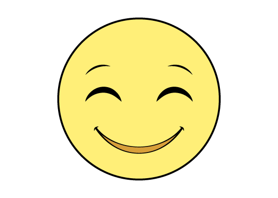 Smiling face emoji drawing tutorial