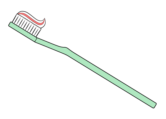 Toothbrush drawing tutorial