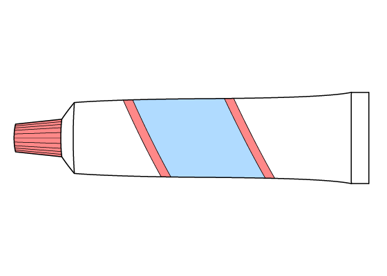 Toothpaste drawing tutorial