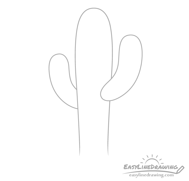 Cactus arms drawing