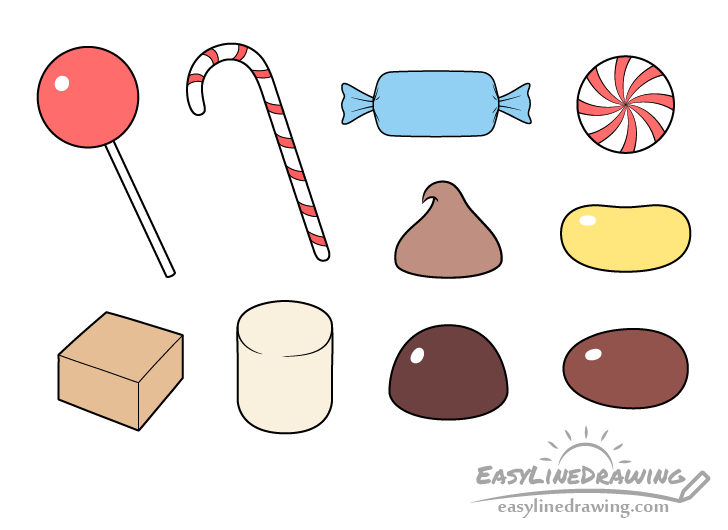 Candies drawing