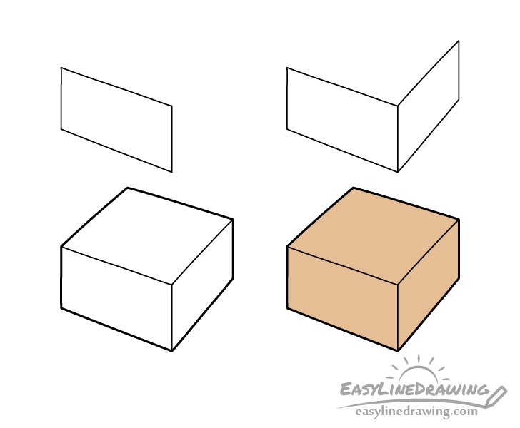 Caramel candy drawing step by step