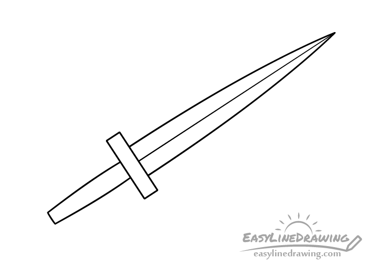 Dagger grip drawing