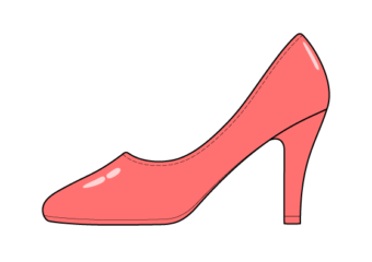 High heel shoe drawing tutorial