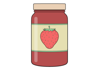How to Draw a Jar of Jam Step by Step