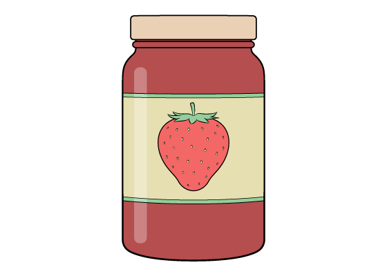 Jar of jam drawing tutorial