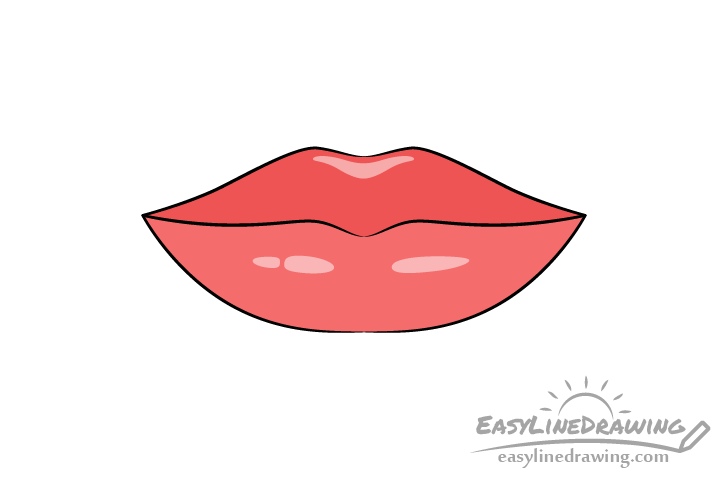 Lips drawing