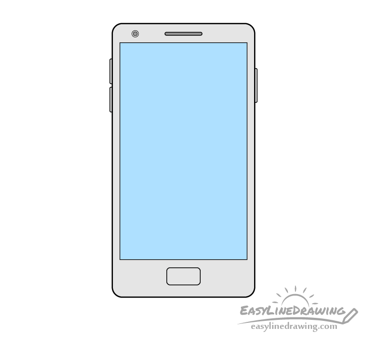 Mobile phone drawing