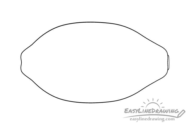 Papaya line drawing