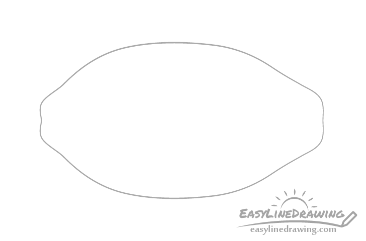 Papaya outline drawing