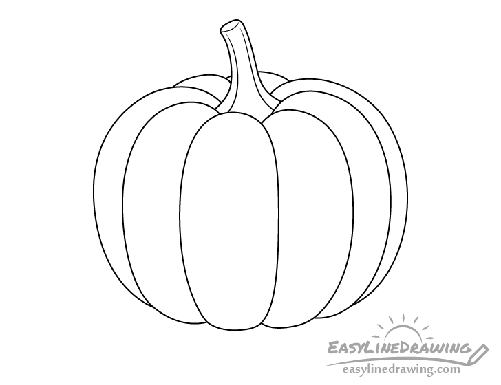 Pumpkin drawing hires stock photography and images  Alamy