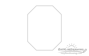 How to Draw a Ruby or a Gem Step by Step - EasyLineDrawing