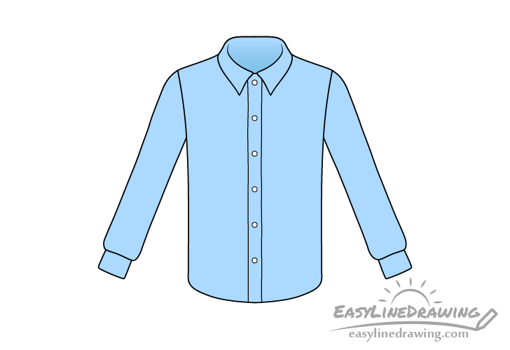 shirt drawing - Hướng dẫn kiểu vẽ áo sơ-mi phái nam đem cổ giản dị với 6 bước cơ bản