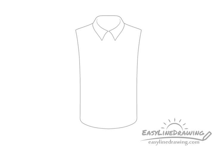 shirt outline drawing - Hướng dẫn kiểu vẽ áo sơ-mi phái nam đem cổ giản dị với 6 bước cơ bản