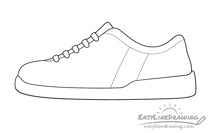 Shoe line drawing