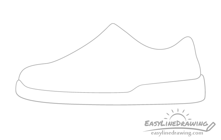 Shoe sole drawing