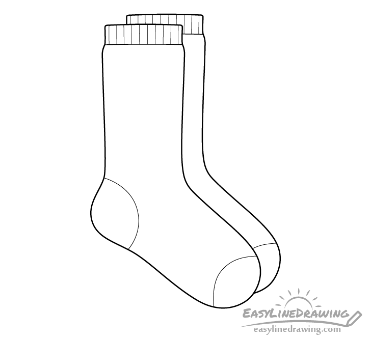 Details more than 77 sketch of socks super hot - seven.edu.vn