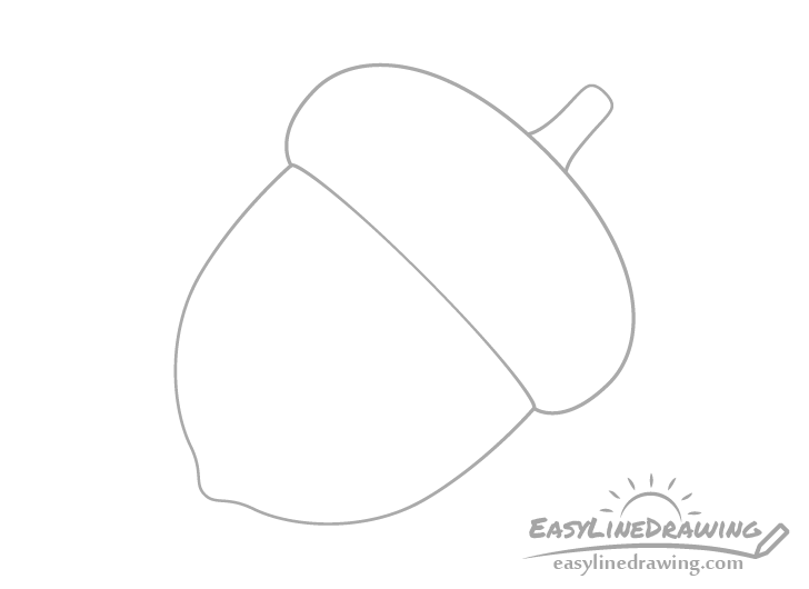 How to Draw Acorns - Really Easy Drawing Tutorial