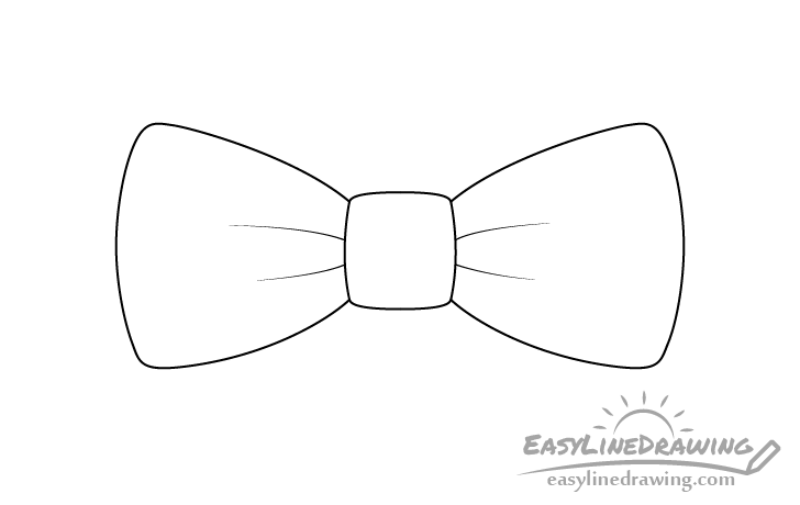 Bow tie line drawing