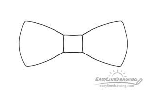 How to Draw a Bow Tie Step by Step - EasyLineDrawing