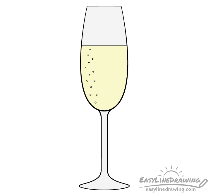 Champagne glasses. Bottle of champagne. Vector illustration of hand drawing.  9901178 Vector Art at Vecteezy