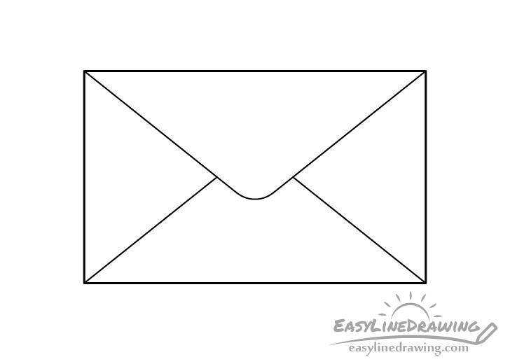 Envelope line drawing