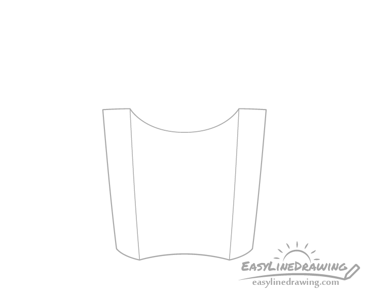 Fries box corners drawing