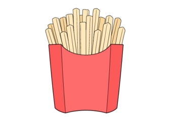 How to Draw Fries Step by Step