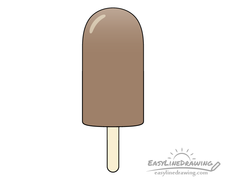 Ice cream on stick drawing
