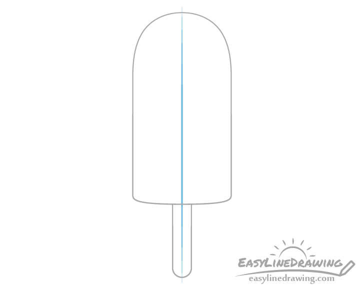 Ice pop stick centerline drawing