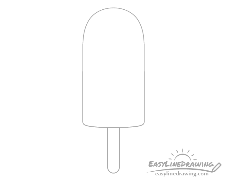 Ice pop stick drawing