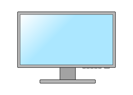 Continuous one line drawing of monitor computer. minimalism design • wall  stickers single, desktop, flat | myloview.com