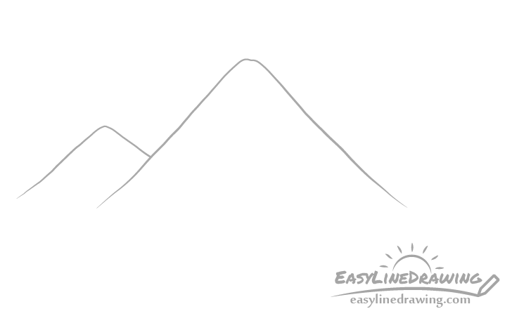 70 Easy Mountains Drawing Ideas 2023  How to Draw Mountains  HARUNMUDAK