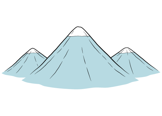 Mountains drawing tutorial